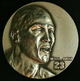Upper Deck Michael Jordan 4 Troy Oz Ounce 999 Solid Silver Round Coin H