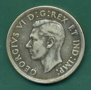 1939 Canada Silver One Dollar.