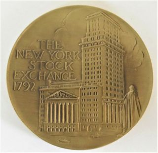 Nyse York Stock Exchange Coldwell Banker 100th Anniversary Bronze Medallion