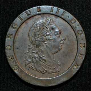 1797 Great Britain Cartwheel Twopence,  Vf,