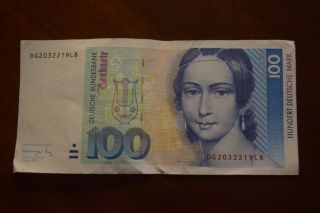 Germany Banknote 100 Deutsche Mark 1991