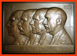 Belgium/ Bronze Medal - Centenary Mons Mining School 1937 - G.  Jacobs