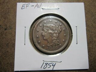 Large Cent 1854 (ef - Au)