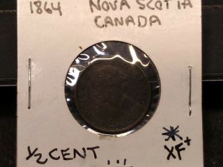 1864 Canada NOVA SCOTIA Half Cent coin 4