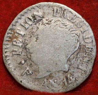 1817 Haiti 12 Centimes Silver Foreign Coin