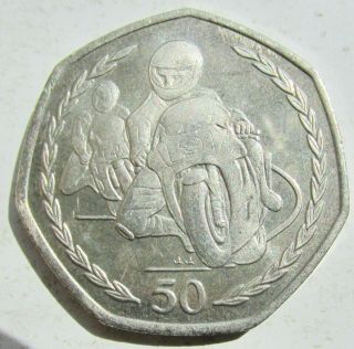 Isle Of Man 1996 - Aa 50 Pence Motorcyclists