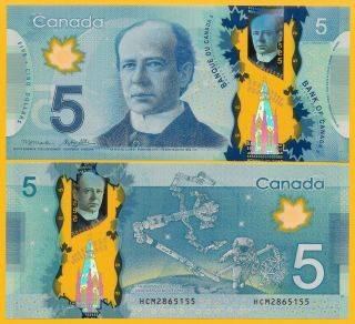 Canada 5 Dollars P - 106b 2013 Unc Polymer Banknote