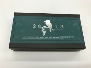 2018 Australia Silver Kookaburra 2 - Coin Set Bu/proof With