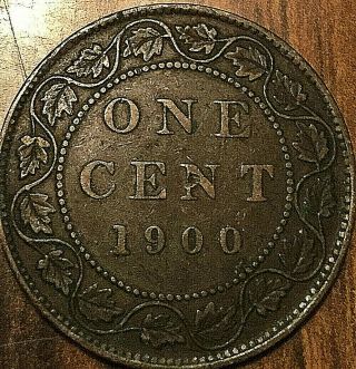 1900 Canada Large Cent Penny Large 1 Cent - No H Variety