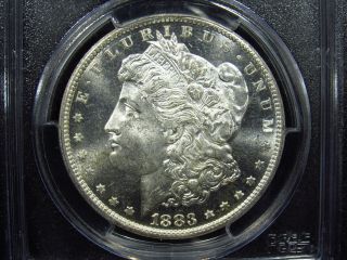 1883 - Cc Morgan Silver Dollar Pcgs Ms64pl (846) Flashy