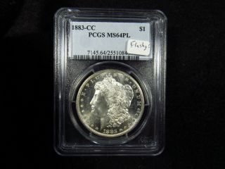 1883 - CC Morgan Silver Dollar PCGS MS64PL (846) FLASHY 3