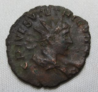 Rome Tetricus Ii.  Ae Antoninianus Spes Barbaric Imitation Trier B41