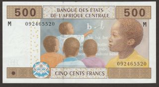 Au Central African States (cent Afr Rep) 500 Francs P - 306ma / B106ma Sig 19/5