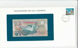10 Rupees Unc Banknote From Seychelles 1979 Pick - 23 Rare