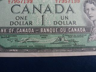 1954 Canada 1 Dollar Bank Note - Lawson/Bouey - DI7957199 - AU - UNC Cond.  19 - 265 2