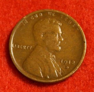 1912 - D Lincoln Wheat Cent Penny Vf Collector Coin Check Out Store Lw2063