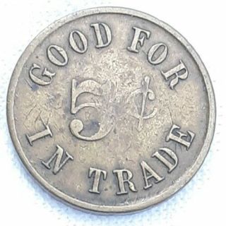 Meridian,  Idaho.  DAD ' S Good For 5 Cent ' s In Trade Token. 2