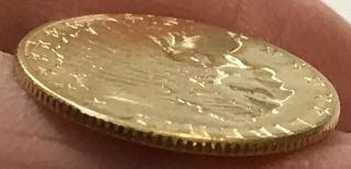 1914 D Indian Head $2.  50 Quarter Eagle Gold Coin 4