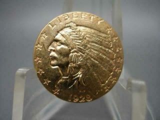 1928 U.  S.  $2 1/2 Indian Head Quarter Eagle Gold Coin