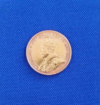 1912 - Canada $5 Gold Coin Cleaned.  2417agw L5061