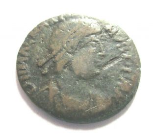 Ae - 23 (maiorina) Of Magnus Maximus From Arles Rv.  Emperor With Tyche