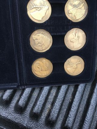 NRA National Rifle Collectors Series Wildlife Complete Set Of 8 Bronze Coins 4