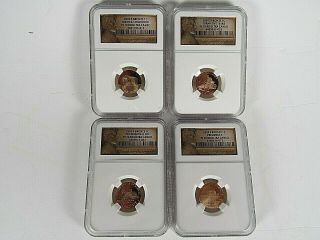 2009 S 4 - Coin Set,  Lincoln Cents,  Bicentennial Ngc Pf 70 Red Ultra Cameo