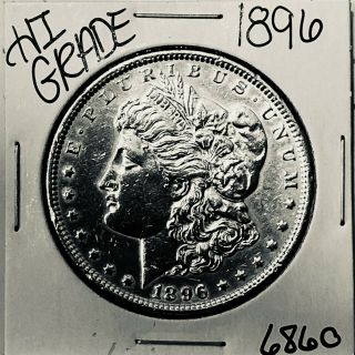 1896 Morgan Silver Dollar Coin 6860
