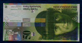 Switzerland Banknote 50 Franken 1994 Vf,