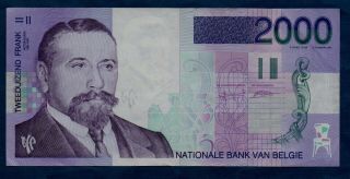 Belgium Banknote 2000 Francs Nd Vf,
