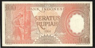 100 Rupiah From Indonesia 1964