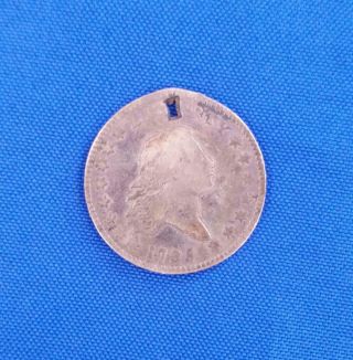 1795 Us Silver 50c 2 Leaves " Holed " L5051