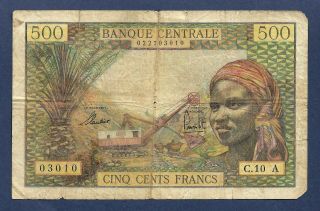 [an] Equatorial Africa Chad 500 Francs 1963 P4a
