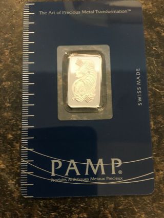 Pamp Suisse,  999.  5 Fine,  5 Gram Platinum Bar
