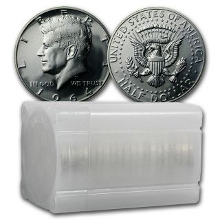 1964 Kennedy Half Dollar 20 - Coin Roll Proof