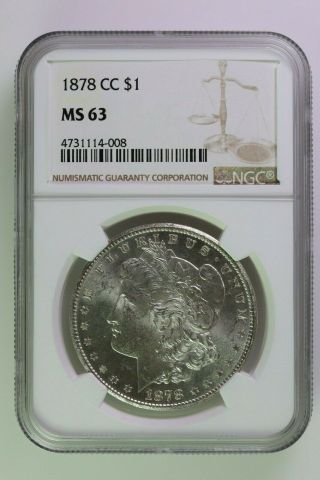 1878 Cc Morgan Dollar Ngc Ms 63