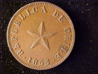 Chile One Centavo 1853