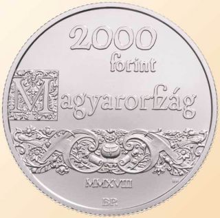 Hungary 2018 450th Anniversary of the Unitarian Church 2000 Forint,  BU CuNi UNC 4