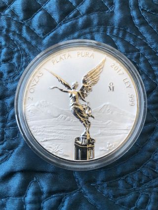 2017 Mexico 2 Oz Libertad Reverse Proof Silver Coin First Year,  Us