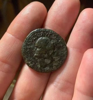 Ancient Roman Coin Ae As Vespasian To Identify 69 - 79ad 11.  23g