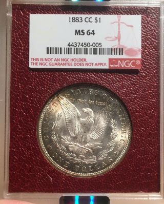 1883 - CC NGC MS64 Paramount International Morgan Silver Dollar 4
