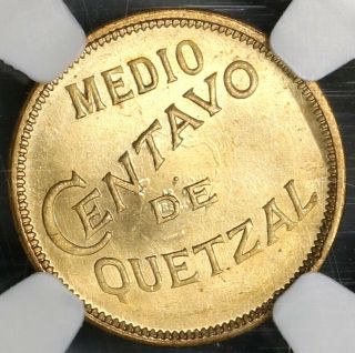 1946 NGC MS 65 Guatemala 1/2 Centavo Coin POP 4/0 (19063002C) 3