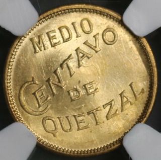 1946 NGC MS 65 Guatemala 1/2 Centavo Coin POP 4/0 (19063002C) 4