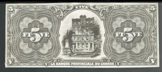 American Banknote Company Archival Photo Canada Banknote Model/essay 1912