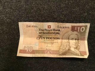 Royal Bank Of Scottland Ten Pounds Note 2006