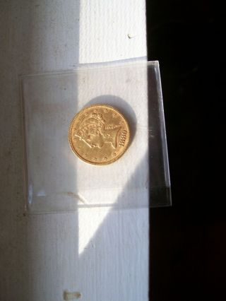 1880 U S 5 Dollar Gold Coin