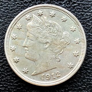 1912 Liberty Head Nickel 5c Xf 19954
