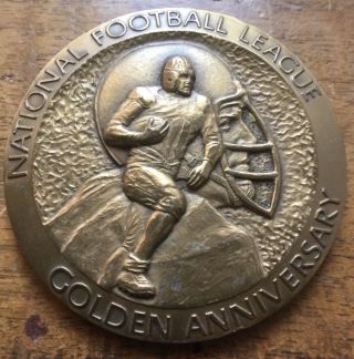 1969 Nfl 50 Years 2 3/4 " Bronze Medal Meddalic Arts