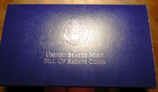 1993 Bill of Rights Commemorative Silver 2 Coin Proof Set 4