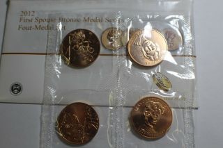 2012 First Spouse Bronze Medal 4 Coin Set